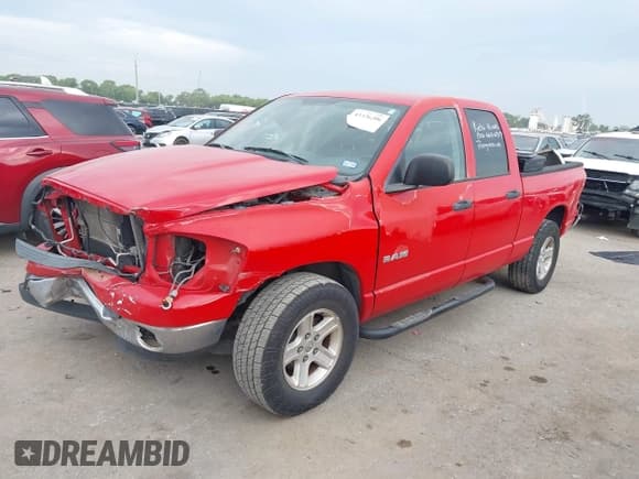 ✅ 2008 Dodge 1500 SLT • VIN: 1D7HA18N68S568104 • Lot: 43326206. Wystawiony na IAAI z przebiegiem 102 711 mil. Bezpłatny archiwum sprzedaży aukcyjnych z USA i szczegółowy raport historii pojazdu na DreamBid. Zdjęcie 2.