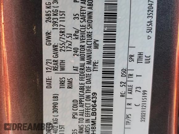 ✅ 2021 Ford Bronco • VIN: 1FMDE5BH8MLB06439 • Lot: 82162945. Listed on Copart with 39,199 mi. Free auction sales archive from the USA and detailed vehicle history report at DreamBid. Image 14.