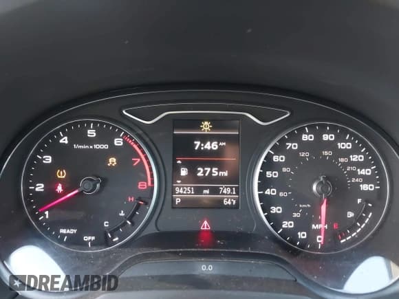 ✅ 2020 Audi A3 Premium Plus • VIN: WAUCUGFF8LA005965 • Lot: 43418744. Listed on IAAI with 94,251 mi. Free auction sales archive from the USA and detailed vehicle history report at DreamBid. Image 7.