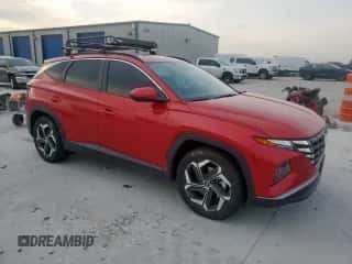 2023 Hyundai Tucson SEL with VIN 5NMJF3AE7PH170770, listed as a Copart auction lot 71357405 with 58,333 mi miles and Salvage title. Bid and sale history available at DreamBid. Image 4.