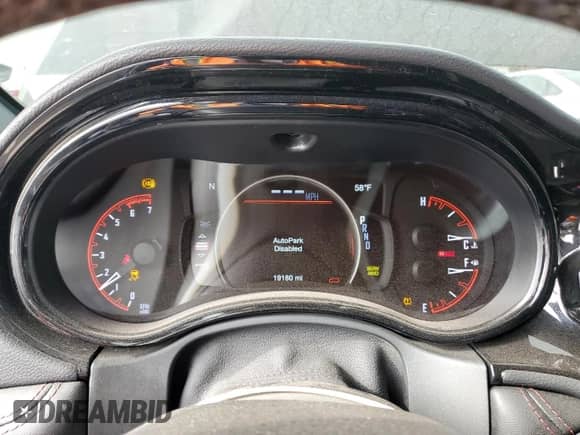 2022 Dodge Durango R/T with VIN 1C4SDJCT3NC204578, listed as a Copart auction lot 87387055 with 19,180 mi miles and Salvage title. Bid and sale history available at DreamBid. Image 9.