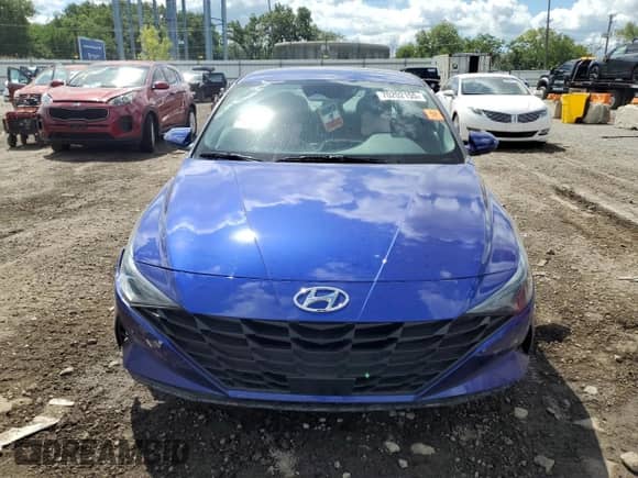 2022 Hyundai Elantra SEL with VIN KMHLS4AG4NU217248, listed as a Copart auction lot 70202155 with Not provided miles and Salvage title. Bid and sale history available at DreamBid. Image 5.