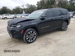 ✅ 2022 Jeep Grand Cherokee Overland • VIN: 1C4RJJDG5N8504022 • Lot: 46626695. Listed on Copart with 45,799 mi. Free auction sales archive from the USA and detailed vehicle history report at DreamBid. Image 1.