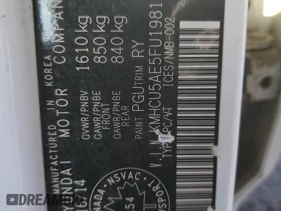 ✅ 2015 Hyundai Accent Sport • VIN: KMHCU5AE5FU198161 • Lot: 84210005. Wystawiony na Copart z przebiegiem 70 703 mil. Bezpłatny archiwum sprzedaży aukcyjnych z USA i szczegółowy raport historii pojazdu na DreamBid. Zdjęcie 13.