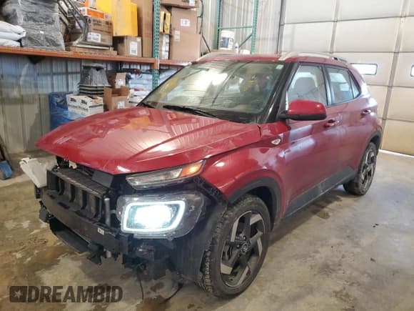 ✅ 2022 Hyundai Venue Limited • VIN: KMHRC8A34NU192671 • Lot: 87674705. Listed on Copart with 23,612 mi. Free auction sales archive from the USA and detailed vehicle history report at DreamBid. Image 1.