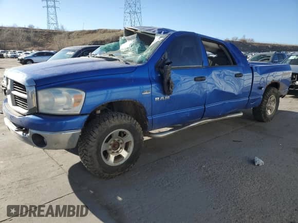 2008 Dodge 1500 SLT with VIN 3D7KS19D78G164888, listed as a Copart auction lot 50689395 with 176,282 mi miles and Salvage title. Bid and sale history available at DreamBid. Image 1.