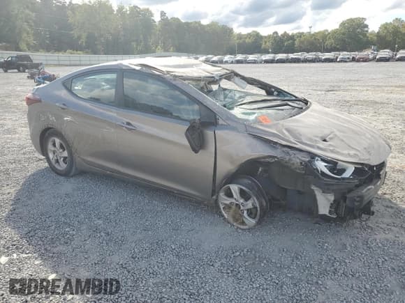 ✅ 2015 Hyundai Elantra SE • VIN: 5NPDH4AE9FH622068 • Lot: 82255405. Listed on Copart with Not provided. Free auction sales archive from the USA and detailed vehicle history report at DreamBid. Image 4.
