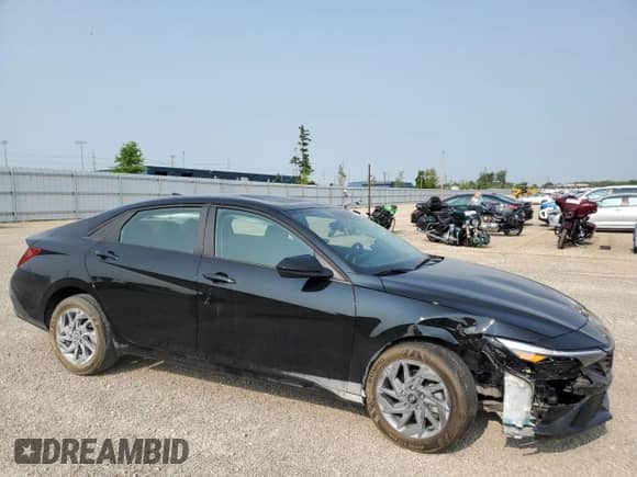 2024 Hyundai Elantra SEL with VIN KMHLM4DG3RU833969, listed as a Copart auction lot 59141425 with 11,973 mi miles and Salvage title. Bid and sale history available at DreamBid. Image 4.