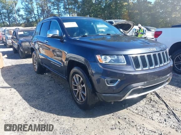 ✅ 2014 Jeep Grand Cherokee Limited • VIN: 1C4RJEBG9EC373961 • Lot: 43491205. Listed on IAAI with 150,485 mi. Free auction sales archive from the USA and detailed vehicle history report at DreamBid. Image 1.