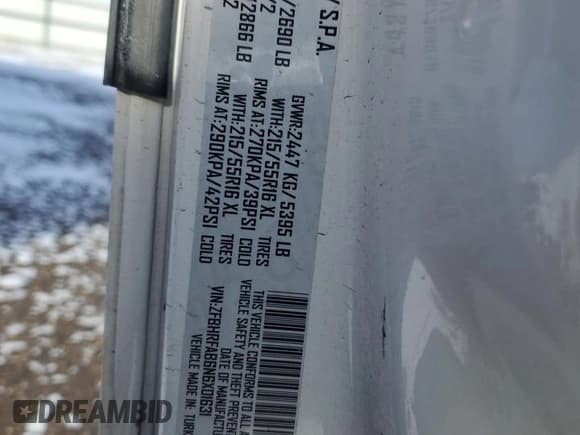 ✅ 2022 Ram ProMaster City Cargo Tradesman • VIN: ZFBHRFAB6N6X01631 • Lot: 91272285. Listed on Copart with Not provided. Free auction sales archive from the USA and detailed vehicle history report at DreamBid. Image 12.