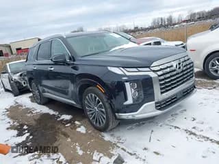 ✅ 2024 Hyundai Palisade Calligraphy • VIN: KM8R7DGE9RU726016 • Лот: 41063210. Опубликован ранее на IAAI с пробегом 12 376 миль. Бесплатный доступ к архиву аукционных продаж из США и подробный отчёт об истории автомобиля на DreamBid. Изображение 1.