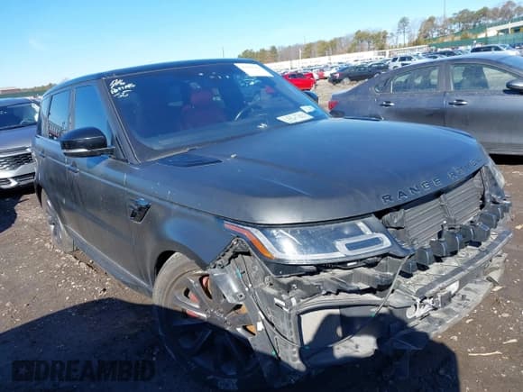 ✅ 2018 Land Rover Range Rover Sport • VIN: SALWR2RE0JA812073 • Lot: 41684364. Listed on IAAI with 76,626 mi. Free auction sales archive from the USA and detailed vehicle history report at DreamBid. Image 1.