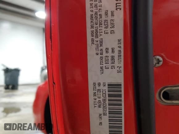 ✅ 2016 Dodge Dart SXT • VIN: 1C3CDFBBXGD653168 • Лот: 61895655. Опубликован ранее на Copart с пробегом 75 398 миль. Бесплатный доступ к архиву аукционных продаж из США и подробный отчёт об истории автомобиля на DreamBid. Изображение 14.