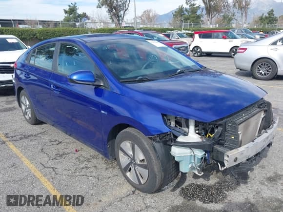 ✅ 2019 Hyundai Ioniq Blue • VIN: KMHC65LC7KU145204 • Lot: 41493466. Wystawiony na IAAI z przebiegiem 113 131 mil. Bezpłatny archiwum sprzedaży aukcyjnych z USA i szczegółowy raport historii pojazdu na DreamBid. Zdjęcie 1.
