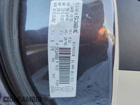 ✅ 2017 Chrysler Pacifica Touring L • VIN: 2C4RC1BG4HR550656 • Lot: 93261425. Listed on Copart with 155,764 mi. Free auction sales archive from the USA and detailed vehicle history report at DreamBid. Image 14.