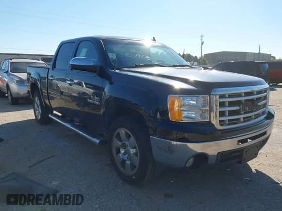 2011 GMC Sierra 1500 SLE with VIN 3GTP1VE06BG393034, listed as a IAAI auction lot 43585908 with 190,358 mi miles and . Bid and sale history available at DreamBid. Image 1.