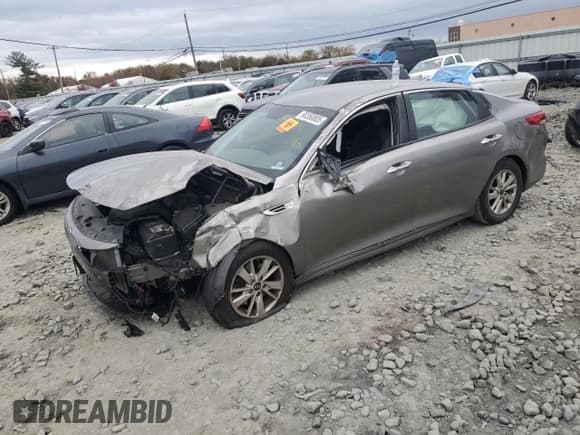 ✅ 2018 Kia Optima S • VIN: 5XXGT4L30JG210343 • Lot: 90350805. Listed on Copart with Not provided. Free auction sales archive from the USA and detailed vehicle history report at DreamBid. Image 1.