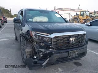 ✅ 2022 Honda Passport EX-L • VIN: 5FNYF7H53NB005762 • Lot: 41824602. Listed on IAAI with 28,104 mi. Free auction sales archive from the USA and detailed vehicle history report at DreamBid. Image 1.