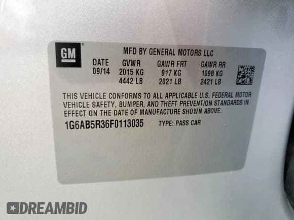 ✅ 2015 Cadillac ATS Luxury RWD • VIN: 1G6AB5R36F0113035 • Lot: 81400285. Wystawiony na Copart z przebiegiem 116 195 mil. Bezpłatny archiwum sprzedaży aukcyjnych z USA i szczegółowy raport historii pojazdu na DreamBid. Zdjęcie 13.