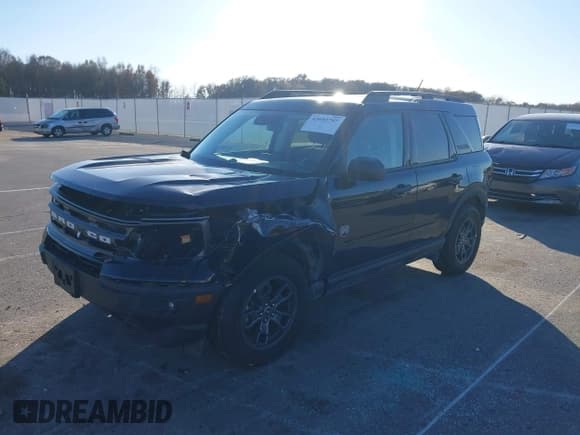 ✅ 2023 Ford Bronco Sport Big Bend • VIN: 3FMCR9B63PRD72463 • Lot: 43685707. Listed on IAAI with 14,053 mi. Free auction sales archive from the USA and detailed vehicle history report at DreamBid. Image 2.