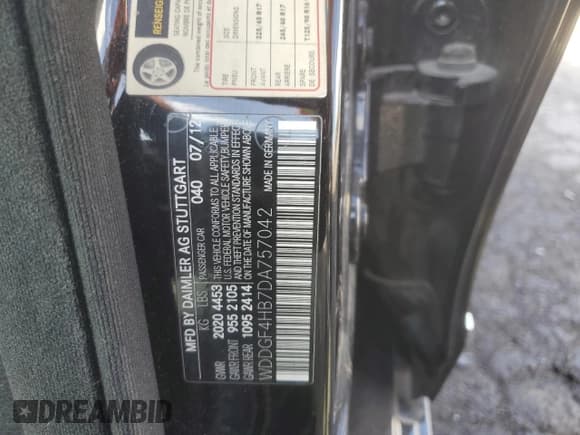 ✅ 2013 Mercedes-Benz C 250 Sport • VIN: WDDGF4HB7DA757042 • Lot: 54987555. Wystawiony na Copart z przebiegiem 122 968 mil. Bezpłatny archiwum sprzedaży aukcyjnych z USA i szczegółowy raport historii pojazdu na DreamBid. Zdjęcie 12.