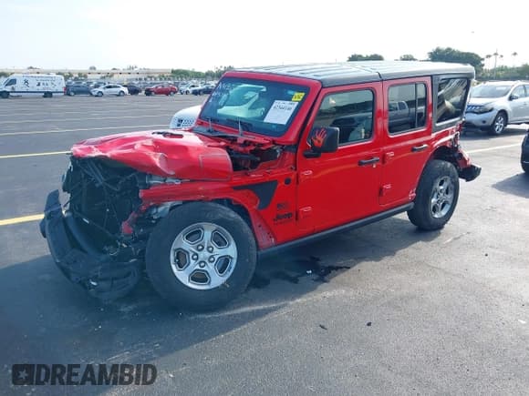 ✅ 2021 Jeep Wrangler Unlimited Sport S • VIN: 1C4HJXDN6MW685705 • Лот: 42344146. Опубликован ранее на IAAI с пробегом 53 859 миль. Бесплатный доступ к архиву аукционных продаж из США и подробный отчёт об истории автомобиля на DreamBid. Изображение 18.
