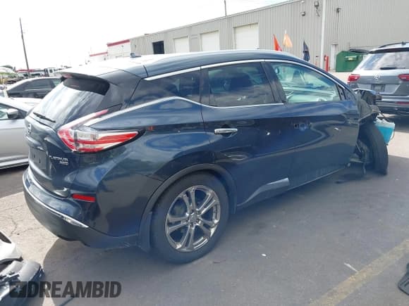 ✅ 2015 Nissan Murano Platinum • VIN: 5N1AZ2MH1FN286972 • Lot: 43427988. Listed on IAAI with 115,715 mi. Free auction sales archive from the USA and detailed vehicle history report at DreamBid. Image 4.