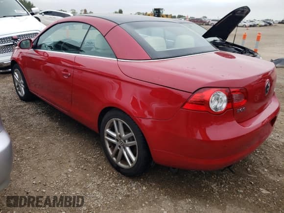 ✅ 2008 Volkswagen Eos Lux • VIN: WVWFA71F48V040034 • Лот: 69238974. Опубликован ранее на Copart с пробегом 36 865 миль. Бесплатный доступ к архиву аукционных продаж из США и подробный отчёт об истории автомобиля на DreamBid. Изображение 2.