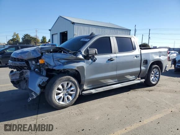 ✅ 2020 Chevrolet Silverado 1500 Custom • VIN: 3GCUYBEF5LG399295 • Lot: 86809125. Listed on Copart with 77,505 mi. Free auction sales archive from the USA and detailed vehicle history report at DreamBid. Image 1.
