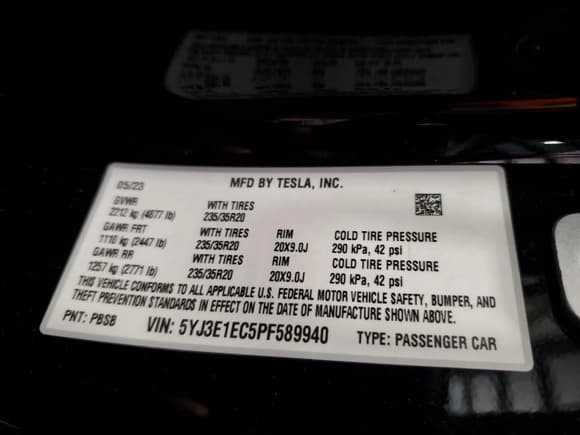 ✅ 2023 Tesla Model 3 Performance • VIN: 5YJ3E1EC5PF589940 • Лот: 90488905. Опубликован ранее на Copart с пробегом 28 562 миль. Бесплатный доступ к архиву аукционных продаж из США и подробный отчёт об истории автомобиля на DreamBid. Изображение 13.