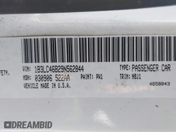 ✅ 2009 Dodge Avenger SE • VIN: 1B3LC46B29N562844 • Lot: 41775995. Wystawiony na IAAI z przebiegiem 142 570 mil. Bezpłatny archiwum sprzedaży aukcyjnych z USA i szczegółowy raport historii pojazdu na DreamBid. Zdjęcie 9.