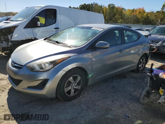 ✅ 2015 Hyundai Elantra SE • VIN: 5NPDH4AE8FH607240 • Lot: 86494865. Listed on Copart with 190,702 mi. Free auction sales archive from the USA and detailed vehicle history report at DreamBid. Image 1.