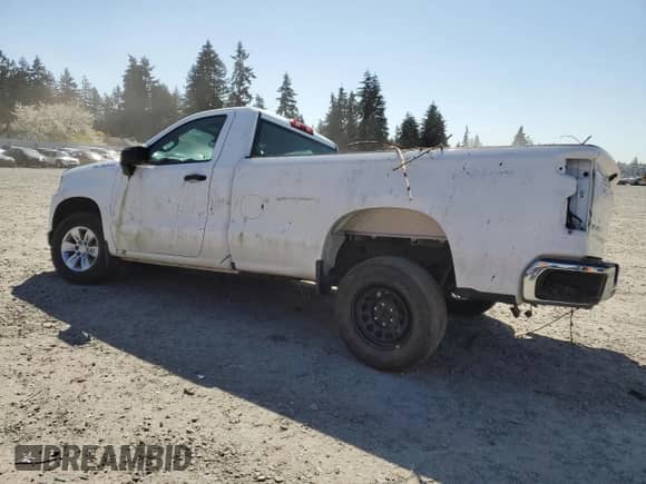 2022 Chevrolet Silverado 1500 Work Truck z VIN 3GCNWAED0NG178354, wystawiony jako Copart lot #53003255 z przebiegiem 21 068 mil mil oraz Czysty tytuł • Clean title. Historia ofert i sprzedaży dostępna na DreamBid. Obrazek 2.