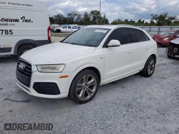 ✅ 2016 Audi Q3 Prestige • VIN: WA1GFCFS3GR000551 • Lot: 85752225. Wystawiony na Copart z przebiegiem 115 162 mil. Bezpłatny archiwum sprzedaży aukcyjnych z USA i szczegółowy raport historii pojazdu na DreamBid. Zdjęcie 1.