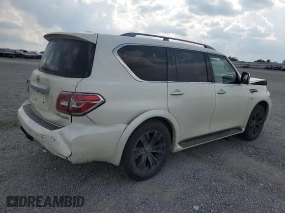 ✅ 2019 Nissan Armada Platinum • VIN: JN8AY2NE9K9755745 • Lot: 69313685. Listed on Copart with 122,834 mi. Free auction sales archive from the USA and detailed vehicle history report at DreamBid. Image 3.