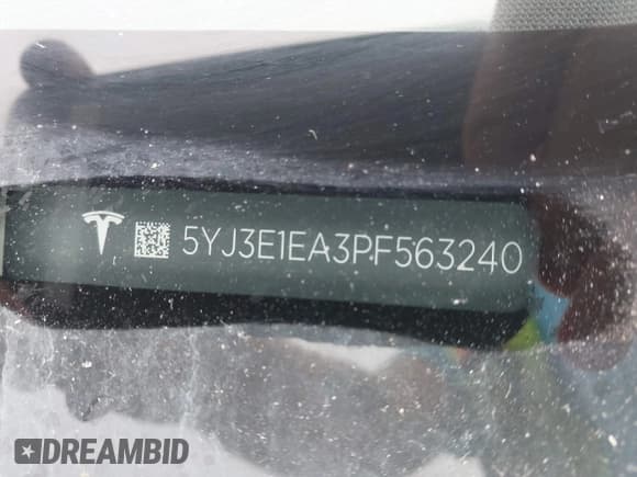 ✅ 2023 Tesla Model 3 • VIN: 5YJ3E1EA3PF563240 • Лот: 43466979. Опубликован ранее на IAAI с пробегом 32 596 миль. Бесплатный доступ к архиву аукционных продаж из США и подробный отчёт об истории автомобиля на DreamBid. Изображение 9.
