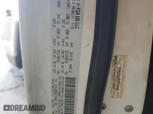 ✅ 2016 Jeep Compass Sport SE • VIN: 1C4NJCBA8GD754468 • Lot: 61861145. Wystawiony na Copart z przebiegiem 143 167 mil. Bezpłatny archiwum sprzedaży aukcyjnych z USA i szczegółowy raport historii pojazdu na DreamBid. Zdjęcie 13.