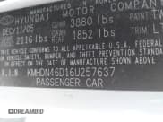 ✅ 2006 Hyundai Elantra GLS • VIN: KMHDN46D16U257637 • Lot: 42779506. Wystawiony na IAAI z przebiegiem 194 953 mil. Bezpłatny archiwum sprzedaży aukcyjnych z USA i szczegółowy raport historii pojazdu na DreamBid. Zdjęcie 9.