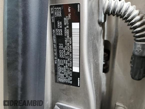 ✅ 2014 Volvo XC60 R-Design Premier Plus • VIN: YV4902DZ5E2552288 • Lot: 55175945. Listed on Copart with 161,743 mi. Free auction sales archive from the USA and detailed vehicle history report at DreamBid. Image 12.