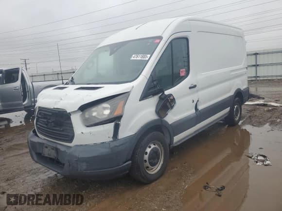 ✅ 2016 Ford Transit Cargo • VIN: 1FTYE1CM1GKA07983 • Lot: 47611885. Listed on Copart with 134,048 mi. Free auction sales archive from the USA and detailed vehicle history report at DreamBid. Image 1.