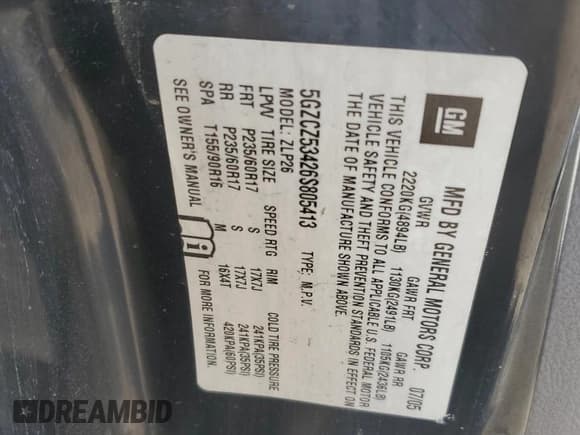 ✅ 2006 Saturn VUE • VIN: 5GZCZ53426S805413 • Лот: 81396365. Опубликован ранее на Copart с пробегом 101 800 миль. Бесплатный доступ к архиву аукционных продаж из США и подробный отчёт об истории автомобиля на DreamBid. Изображение 13.