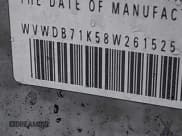 ✅ 2008 Volkswagen Rabbit S • VIN: WVWDB71K58W261525 • Lot: 41555989. Listed on IAAI with 100,050 mi. Free auction sales archive from the USA and detailed vehicle history report at DreamBid. Image 9.