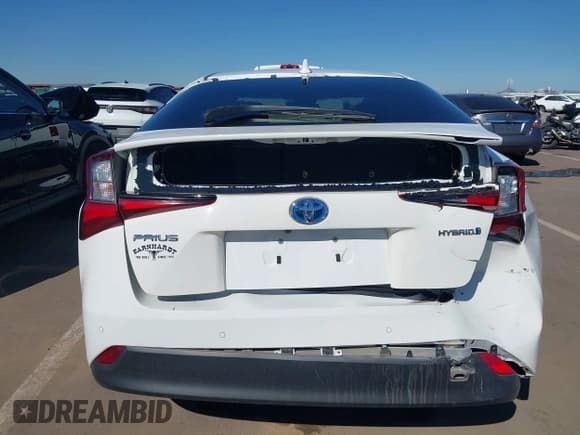 ✅ 2022 Toyota Prius L Eco • VIN: JTDKAMFU4N3159553 • Lot: 43496255. Listed on IAAI with 72,455 mi. Free auction sales archive from the USA and detailed vehicle history report at DreamBid. Image 16.