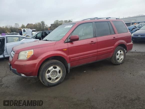 ✅ 2006 Honda Pilot EX-L • VIN: 2HKYF18576H530923 • Lot: 90691755. Listed on Copart with 123,817 mi. Free auction sales archive from the USA and detailed vehicle history report at DreamBid. Image 1.