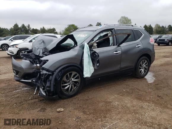✅ 2015 Nissan Rogue SL • VIN: 5N1AT2MV2FC897029 • Lot: 55111715. Listed on Copart with Not provided. Free auction sales archive from the USA and detailed vehicle history report at DreamBid. Image 1.
