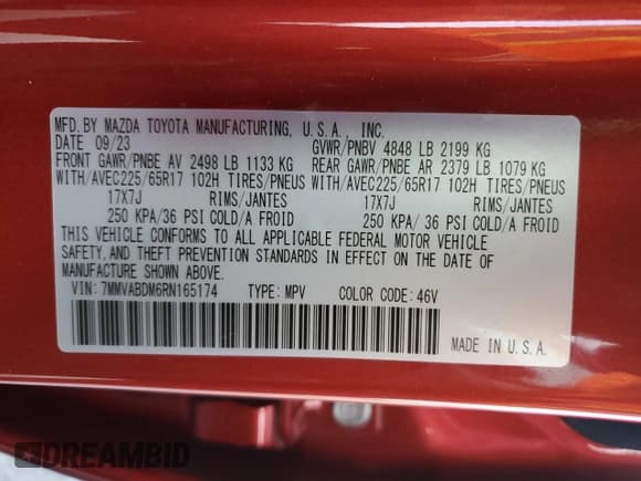 ✅ 2024 Mazda CX-50 S Premium • VIN: 7MMVABDM6RN165174 • Lot: 90107675. Wystawiony na Copart z przebiegiem 17 166 mil. Bezpłatny archiwum sprzedaży aukcyjnych z USA i szczegółowy raport historii pojazdu na DreamBid. Zdjęcie 12.