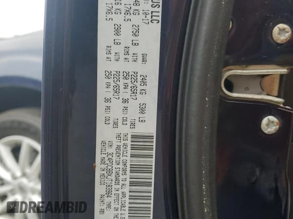 ✅ 2018 Dodge Journey SXT • VIN: 3C4PDCBBXJT183964 • Lot: 61872365. Listed on Copart with 112,598 mi. Free auction sales archive from the USA and detailed vehicle history report at DreamBid. Image 13.