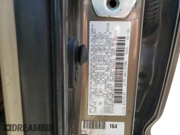 ✅ 2009 Toyota Tacoma PreRunner • VIN: 3TMJU62N79M072571 • Lot: 69843775. Listed on Copart with 228,497 mi. Free auction sales archive from the USA and detailed vehicle history report at DreamBid. Image 12.