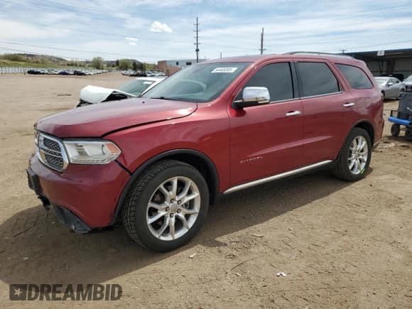 ✅ 2014 Dodge Durango Citadel • VIN: 1C4SDJET6EC267509 • Lot: 54448305. Wystawiony na Copart z przebiegiem 147 616 mil. Bezpłatny archiwum sprzedaży aukcyjnych z USA i szczegółowy raport historii pojazdu na DreamBid. Zdjęcie 1.