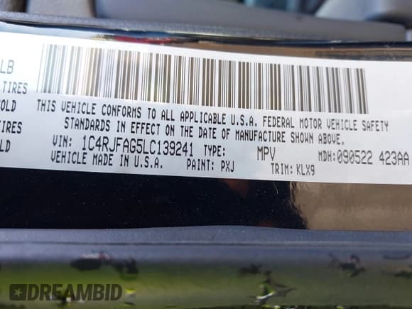 ✅ 2020 Jeep Grand Cherokee Laredo • VIN: 1C4RJFAG5LC139241 • Лот: 41611235. Опубликован ранее на IAAI с пробегом 62 268 миль. Бесплатный доступ к архиву аукционных продаж из США и подробный отчёт об истории автомобиля на DreamBid. Изображение 9.